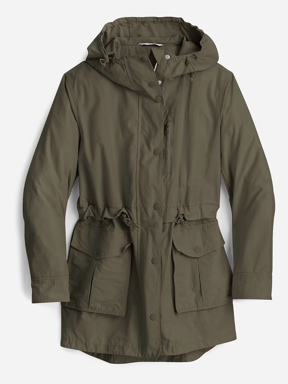 NWOT J. Crew ‘Perfect Lightweight Jacket’ in “Dark Moss” Green Plus Size 2X